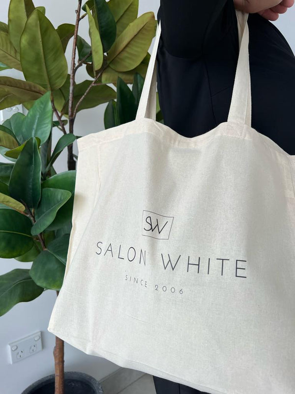 Salon White Tote